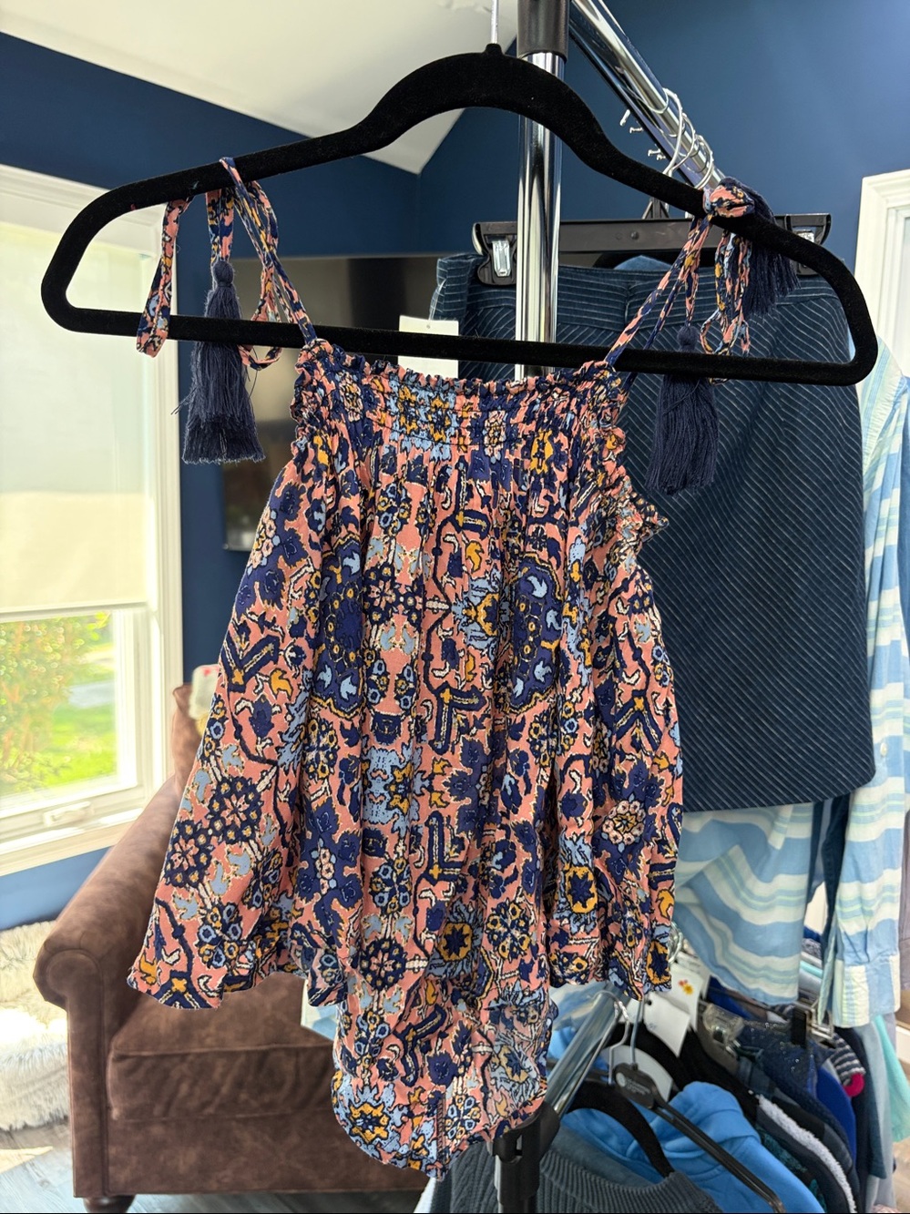 Olivaceous Top with Tassles